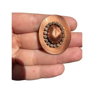 Vintage Rodeo Jewelry Cowboy Western Hat Brooch Cowgirl Brooch Western Jewelry C